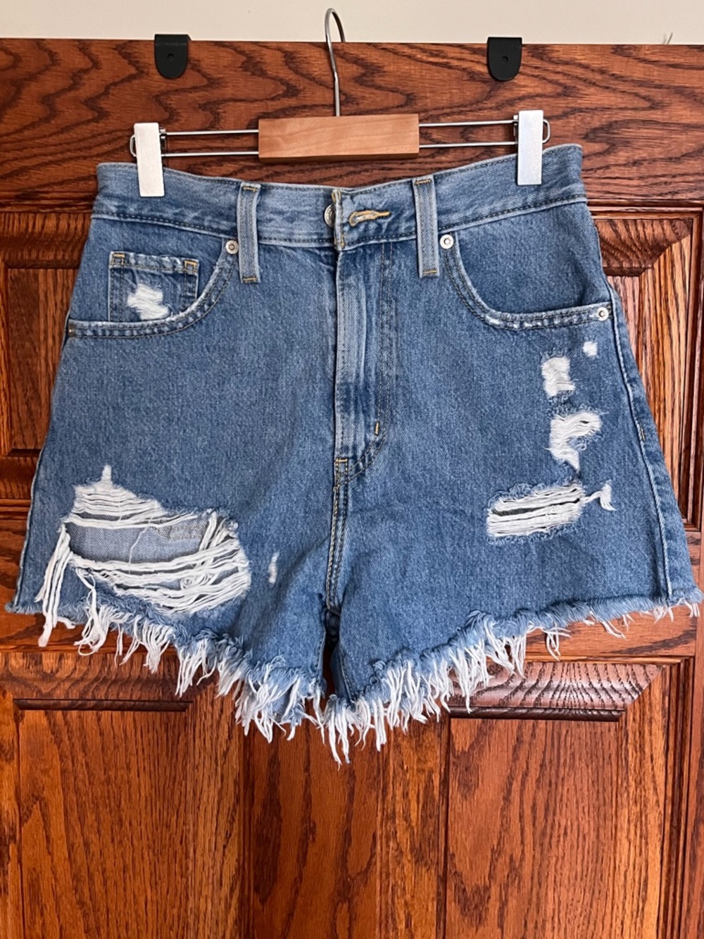 Levi’s high waisted mom shorts